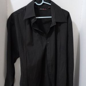 Sleek Black Dress Shirt for Men